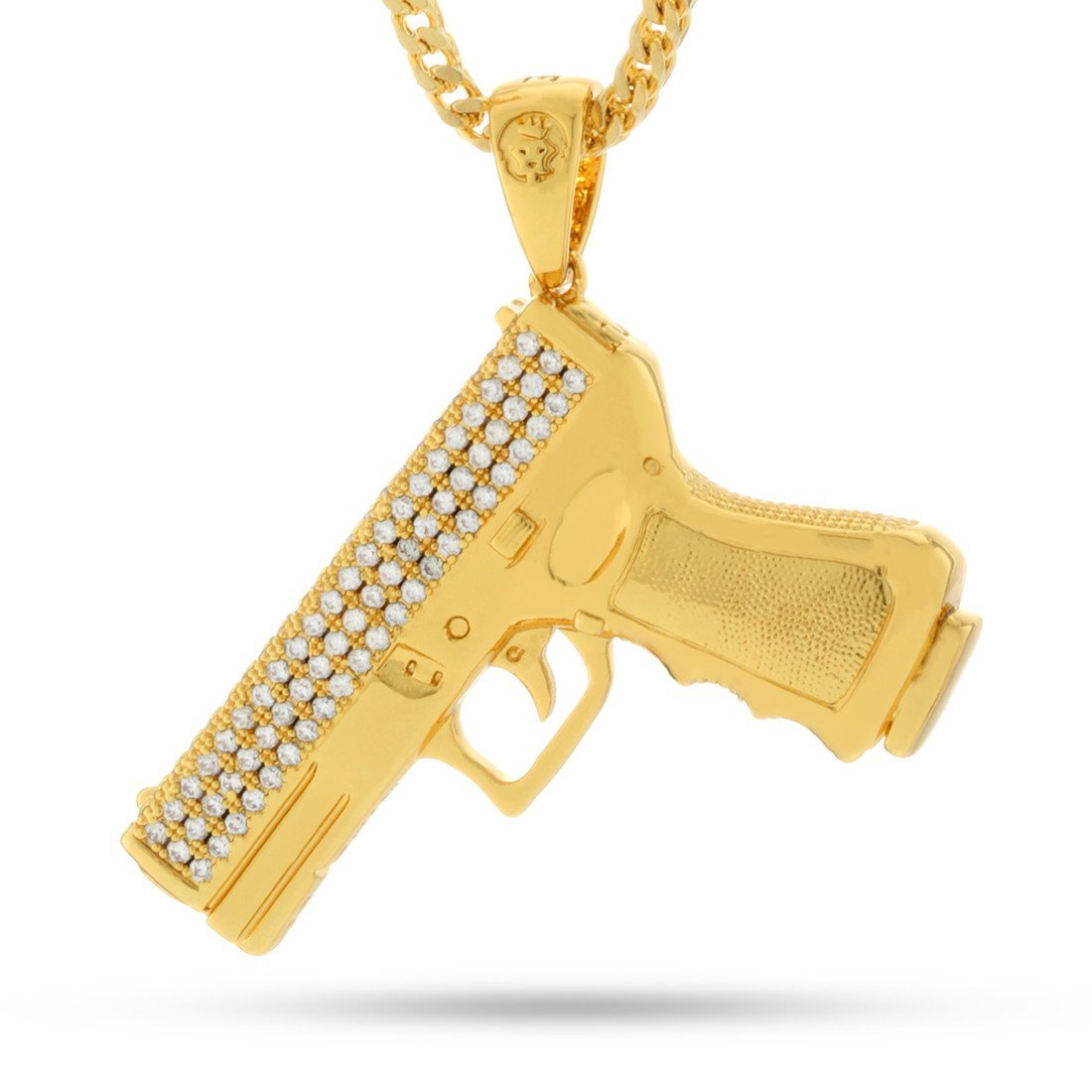 Iced Handgun Necklace  in  by Kingices