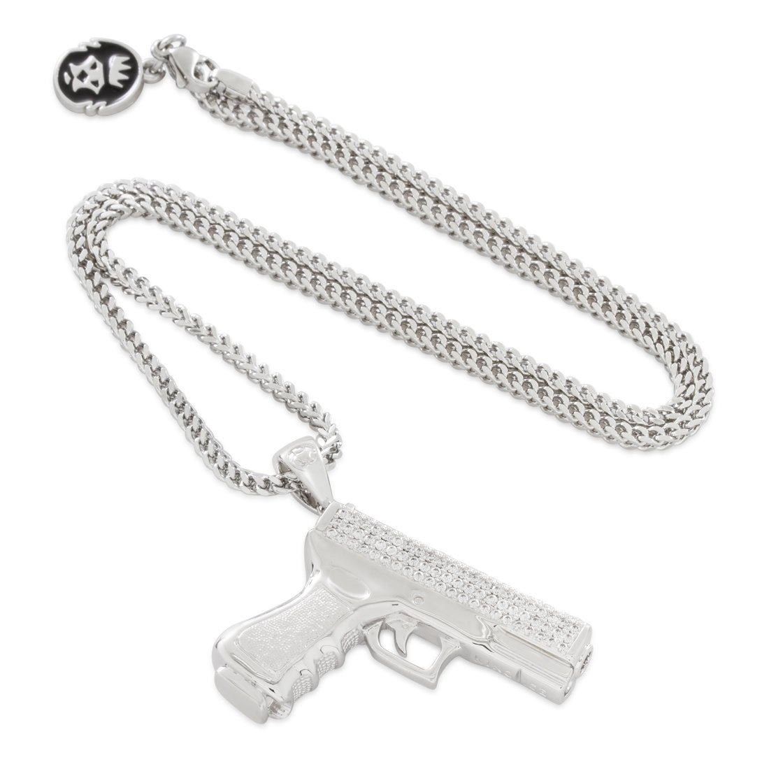 Iced Handgun Necklace  in  by Kingices