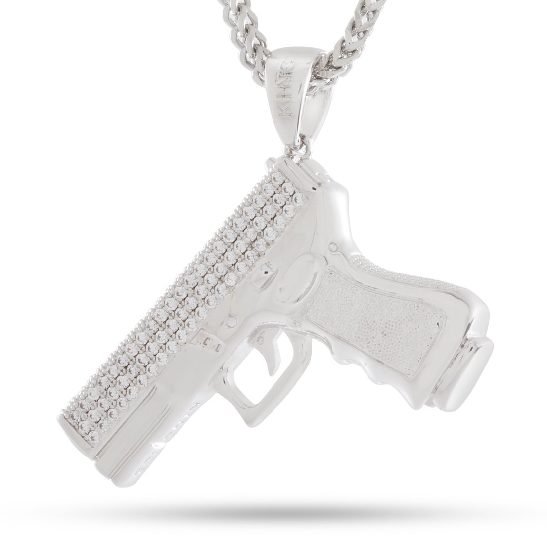 Iced Handgun Necklace  in  by Kingices