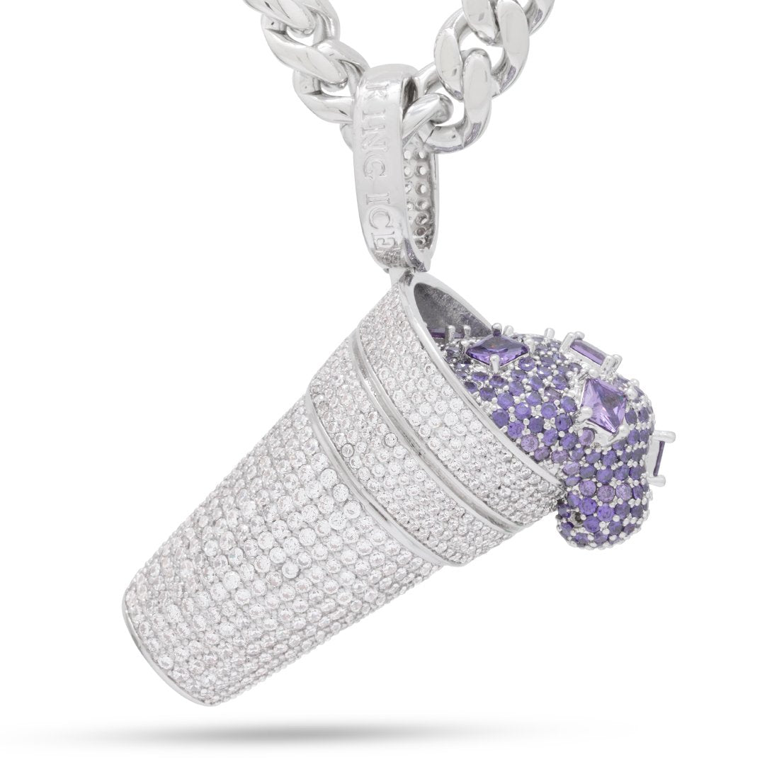 Iced Purple Drank Necklace  in  by Kingices