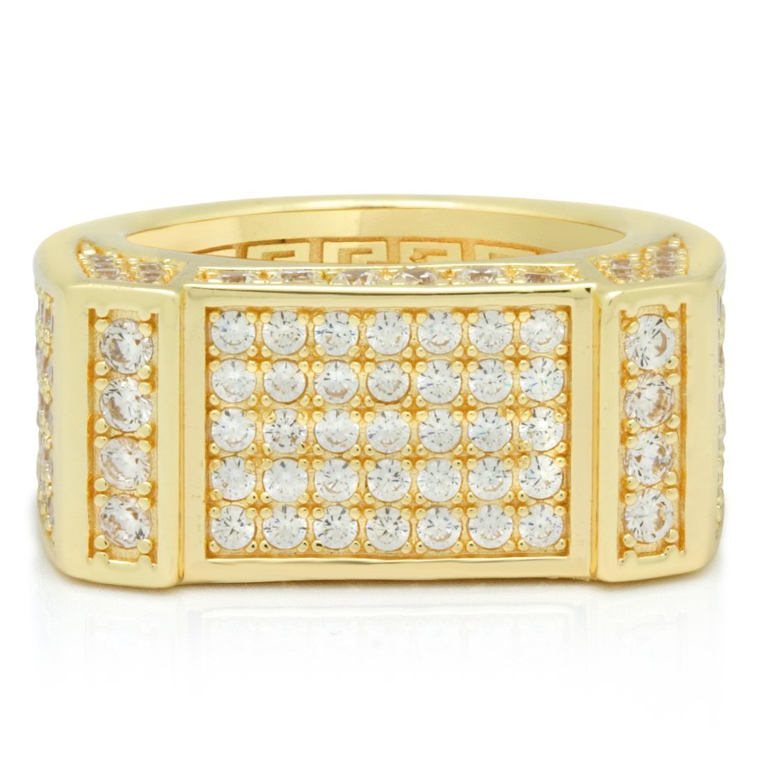 Iced Rectangle Ring  in  by Kingices