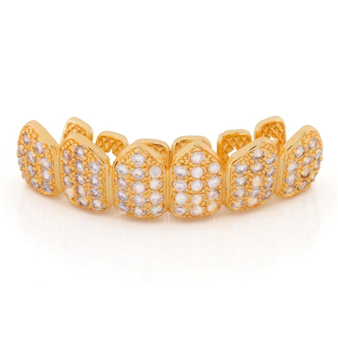 Iced Studded Grillz  in  14K Gold / Top by Kingices
