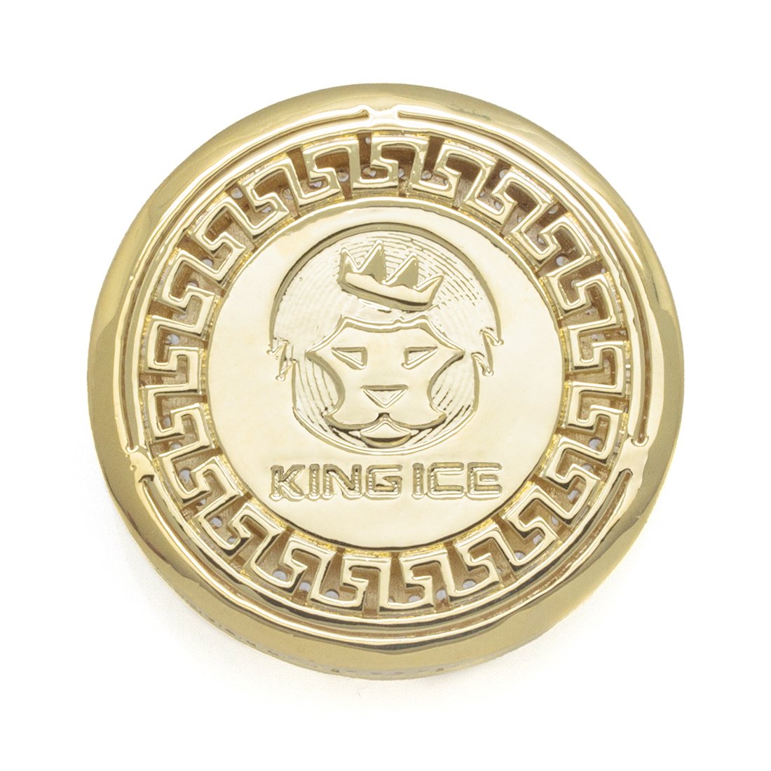Iced Triple 7's Card Guard  in  14K/White Gold by Kingices