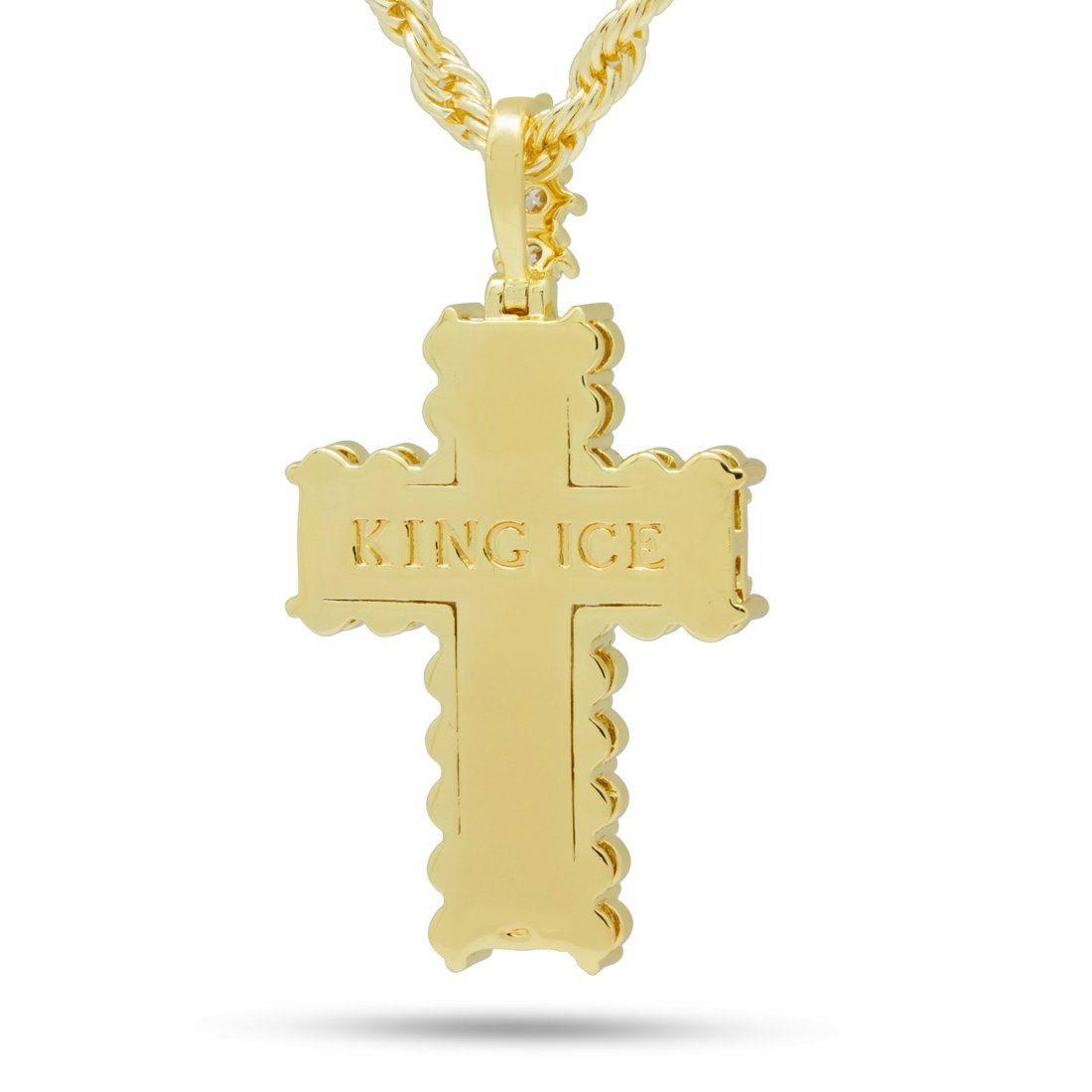 Icy Cross Necklace  in  by Kingices