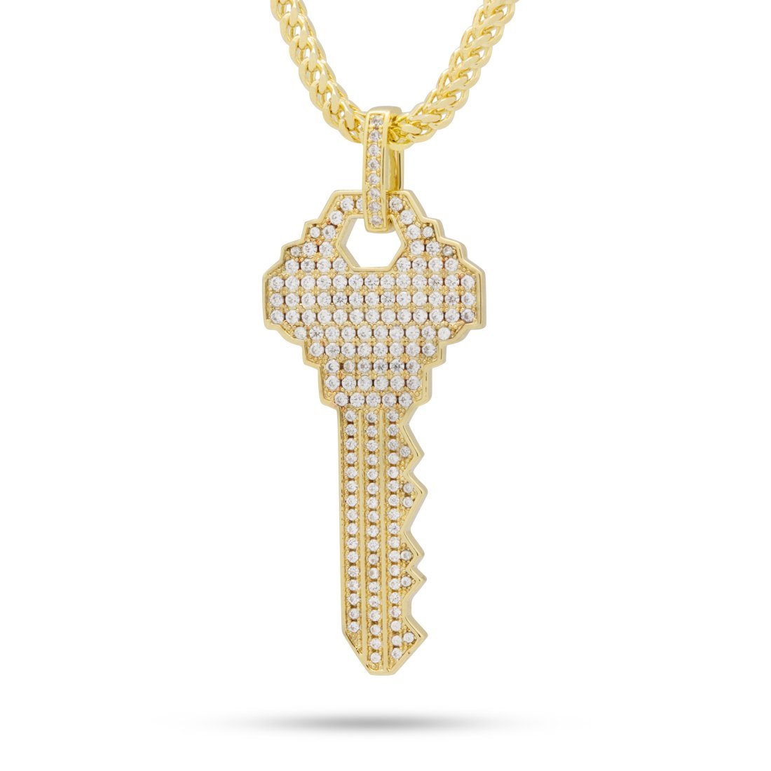 Key to Love Necklace Set  in  14K Gold / 2.1" by Kingices