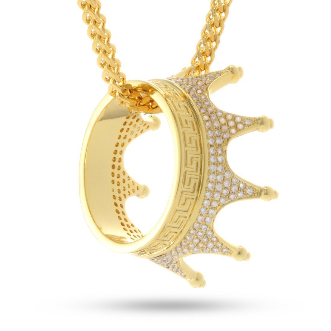 Kings Crown Necklace  in  14K Gold / 1.2" by Kingices