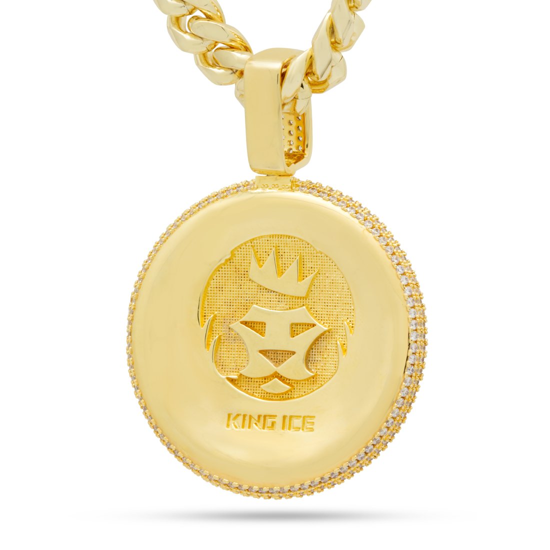 Lion Shield Necklace  in  by Kingices
