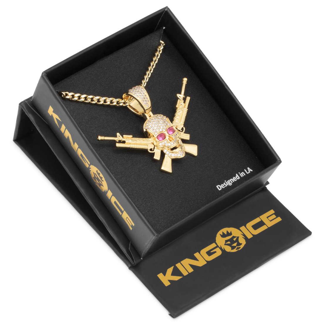 M16 Jolly Roger Necklace  in  by Kingices