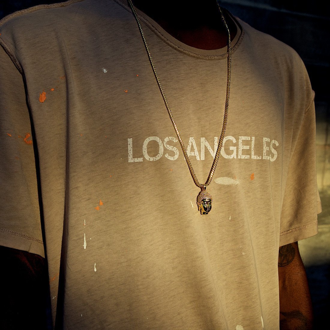Mini Polished Buddha Necklace  in  by Kingices