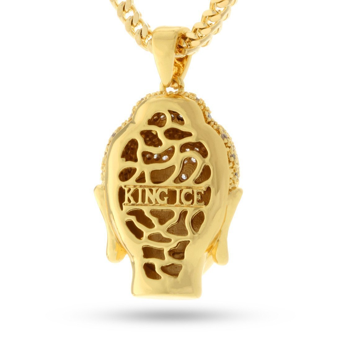 Mini Polished Buddha Necklace  in  by Kingices
