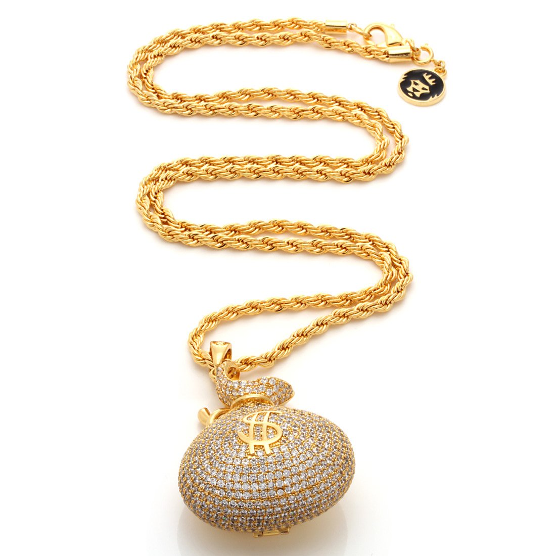 Money Bag Stash Necklace  in  by Kingices