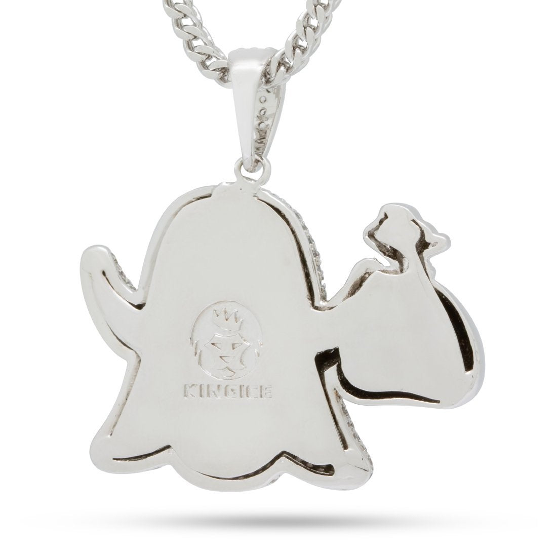 Money Ghost Emoji Necklace  in  by Kingices
