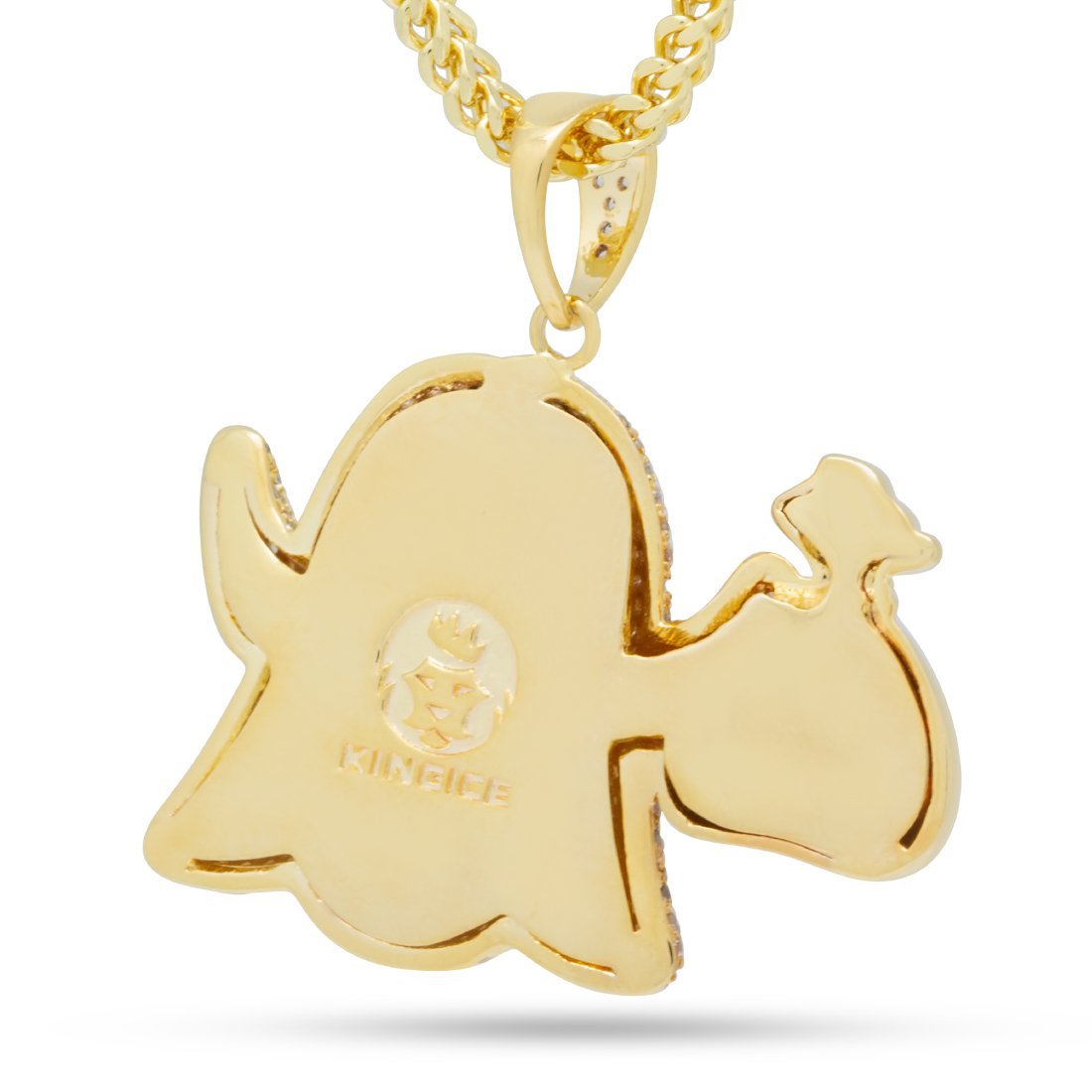 Money Ghost Emoji Necklace  in  by Kingices