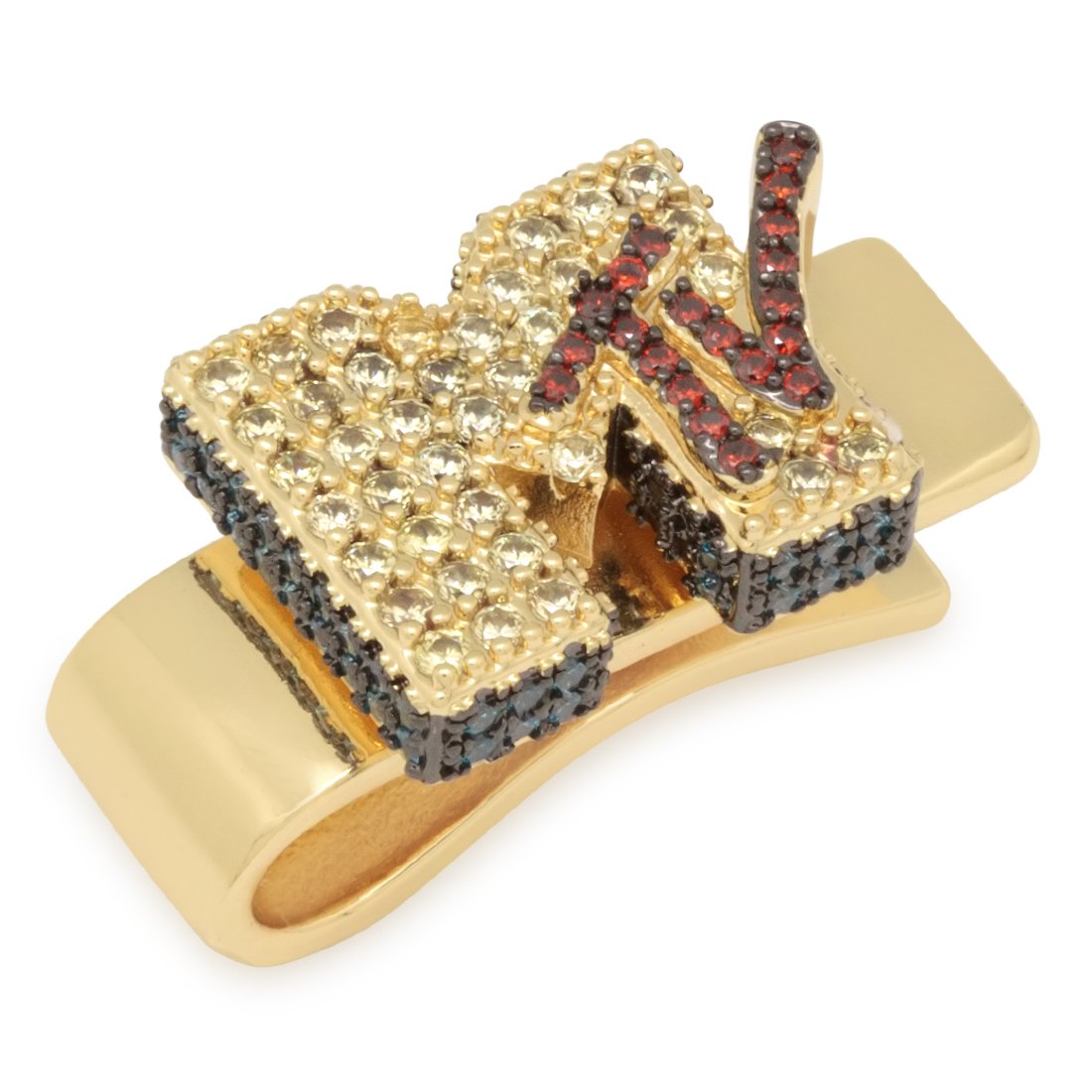 MTV x Kingices - Logo Tie Bar  in  14K Gold / S by Kingices