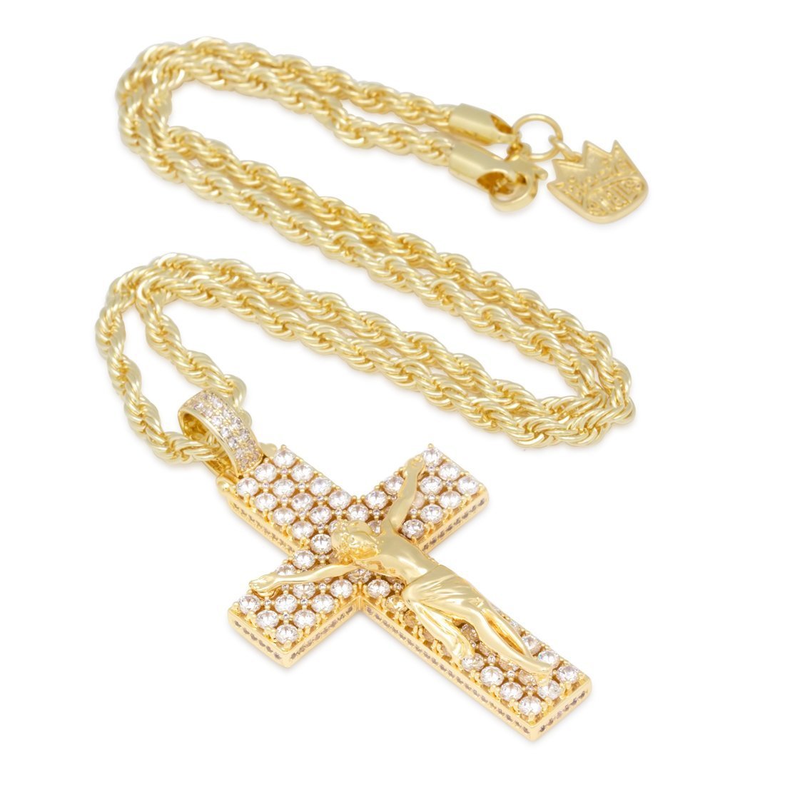 Notorious B.I.G. x Kingices - Biggie Crucifix Necklace  in  by Kingices