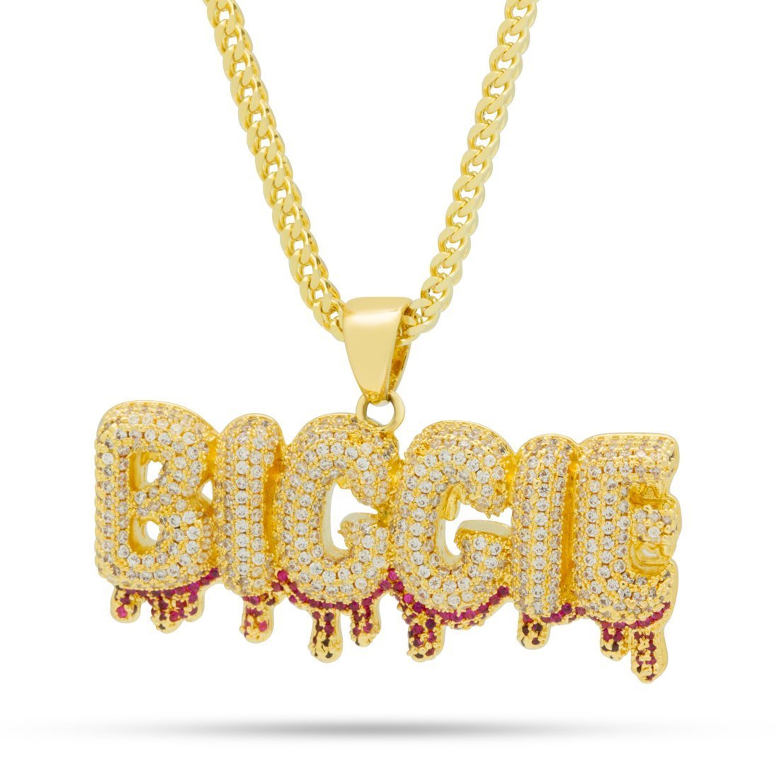 Notorious B.I.G. x Kingices - Biggie Drip Necklace  in  14K Gold / 1.5" by Kingices