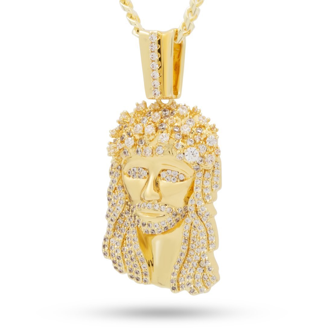 Notorious B.I.G. x Kingices - Biggie Jesus Necklace  in  14K Gold / 1.2" by Kingices