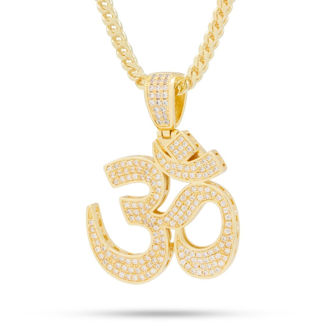 Om Necklace  in  14K Gold / 1.6" by Kingices