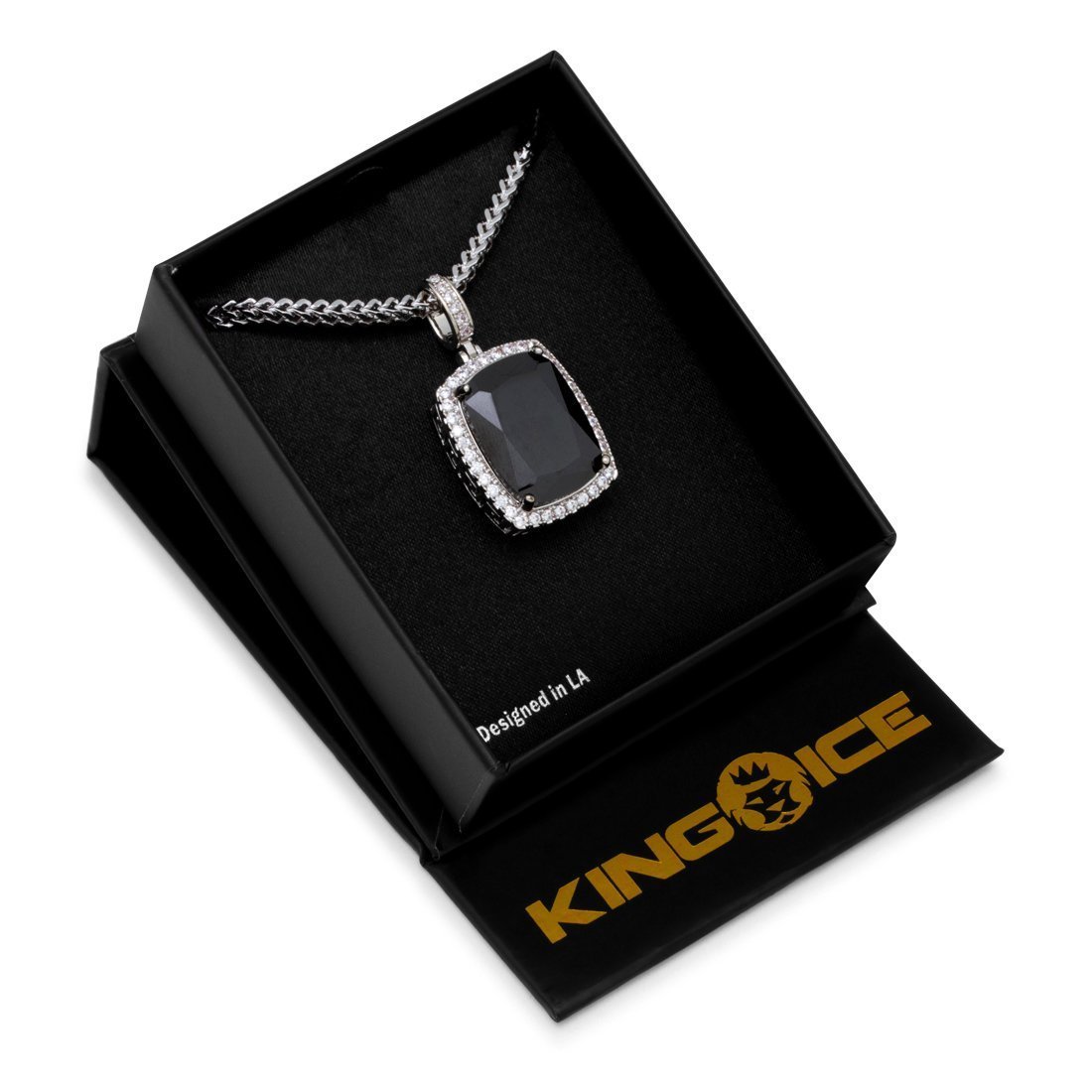 Onyx Crown Julz Necklace  in  by Kingices