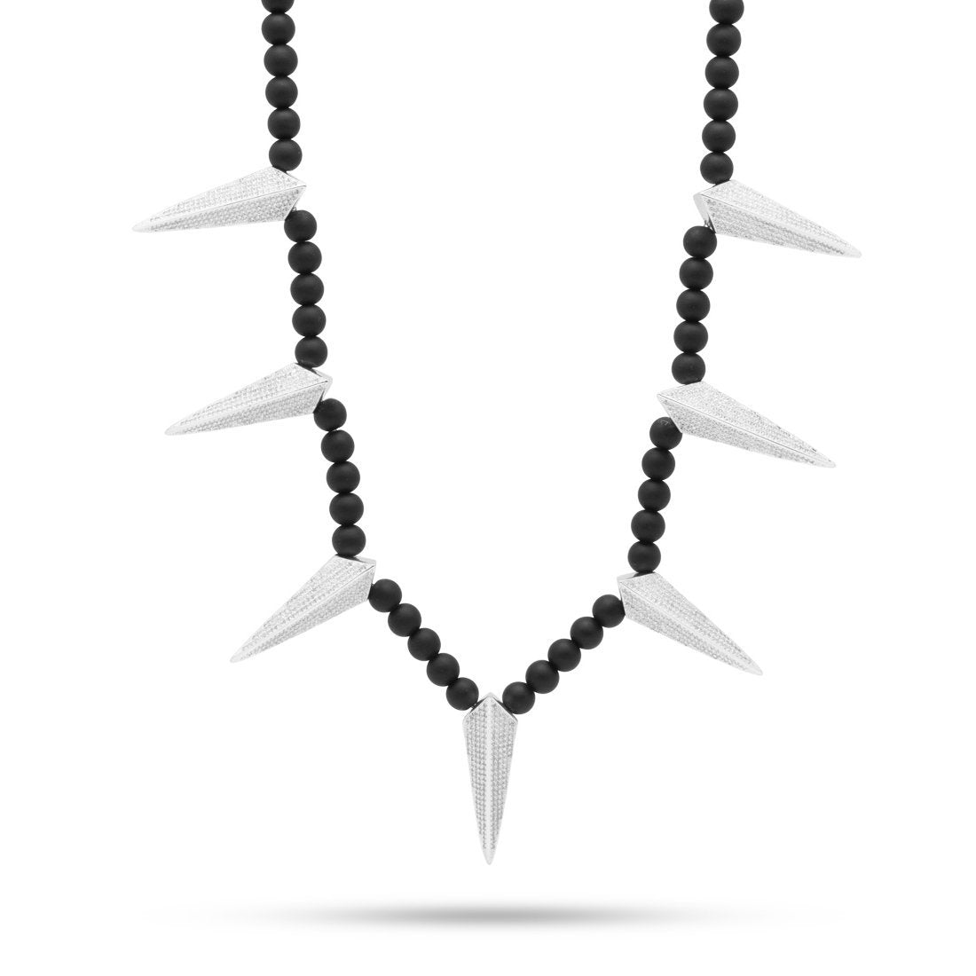 Onyx Wakanda Inspired Chain  in  Gold Plated / White Gold / 20" by Kingices