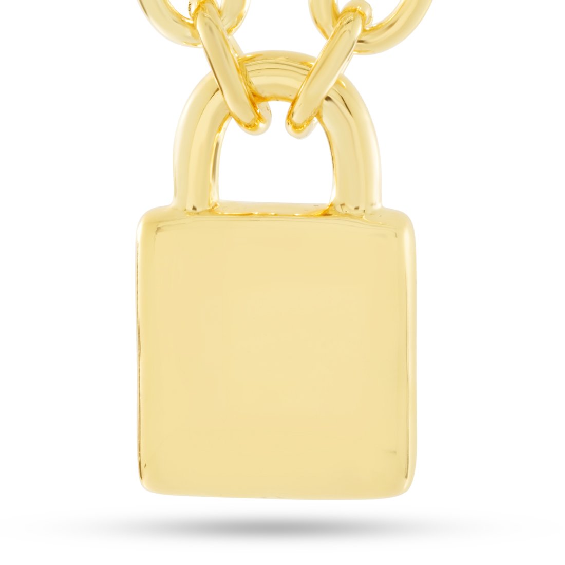 Original Padlock Necklace  in  14K Gold / 1.2" by Kingices