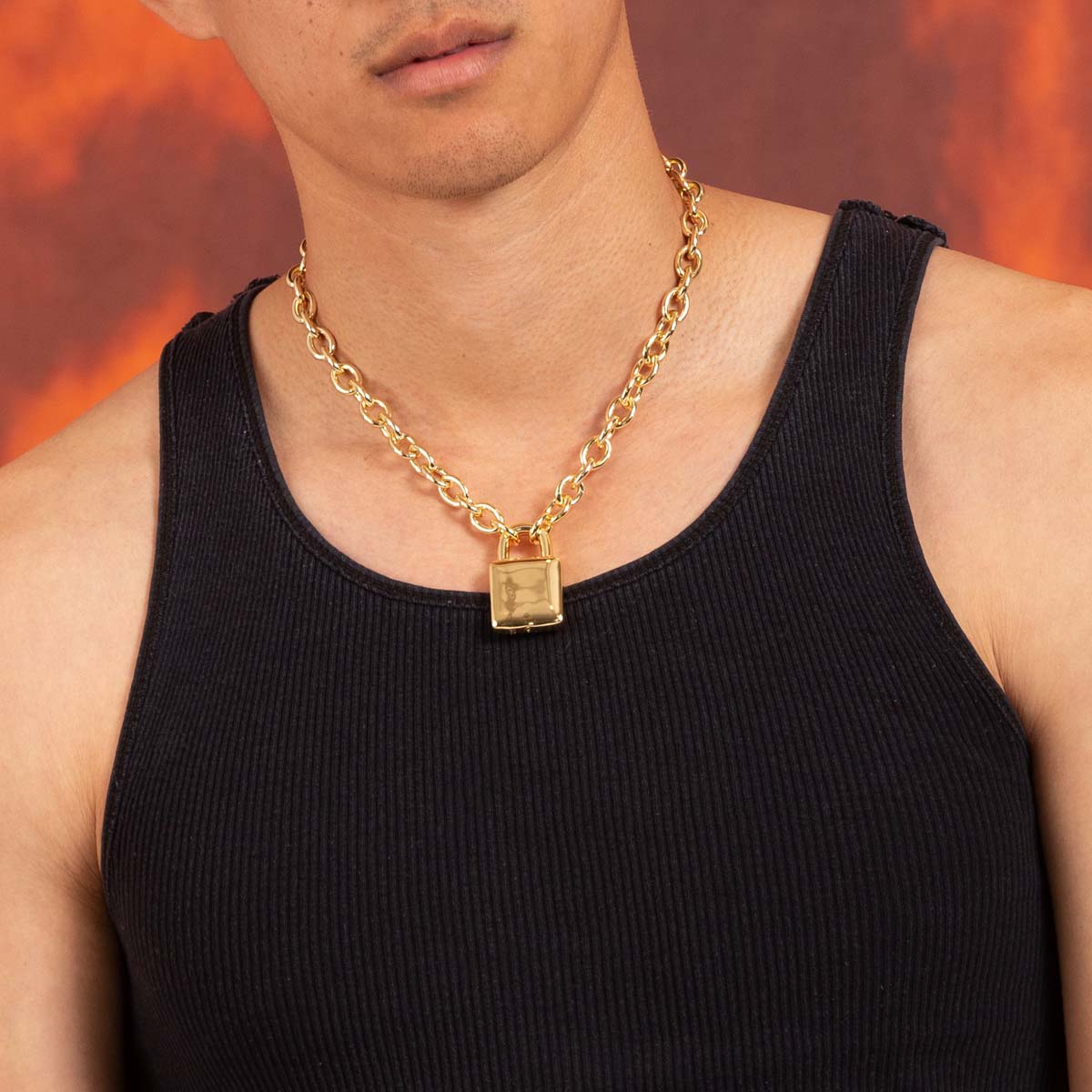 Original Padlock Necklace  in  by Kingices
