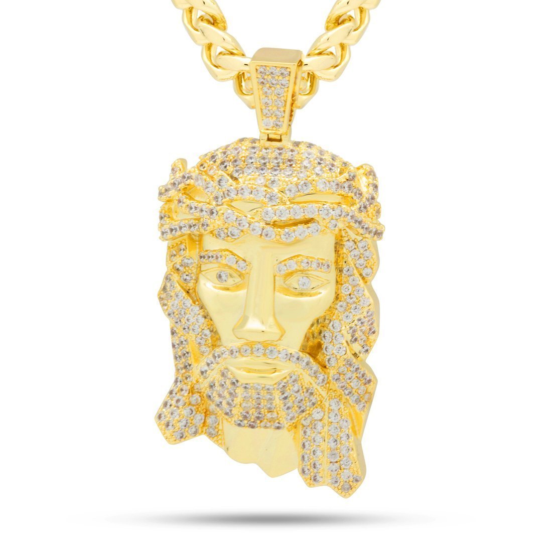 Our Savior Necklace  in  14K Gold / 2.5" by Kingices