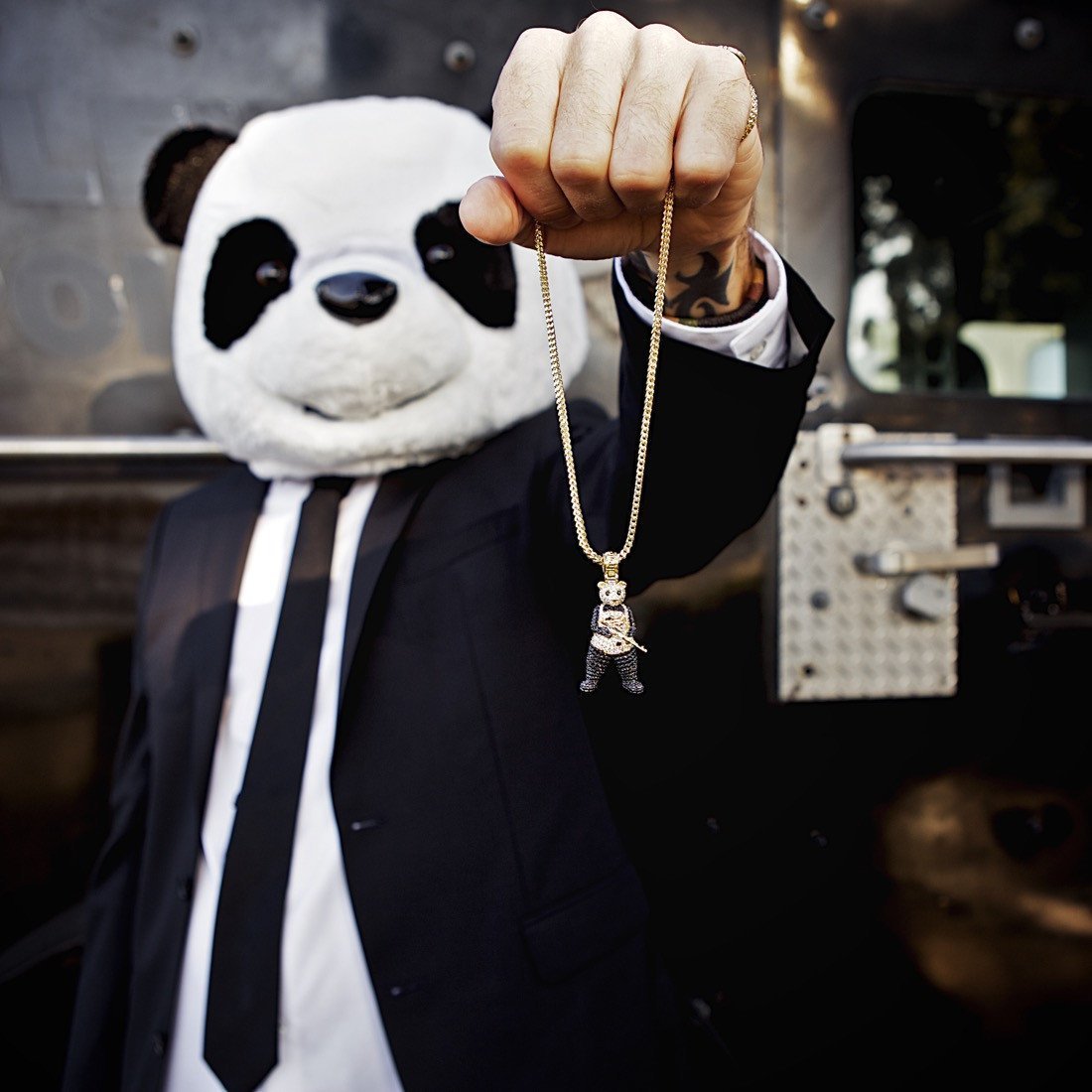 Panda Man Necklace  in  by Kingices