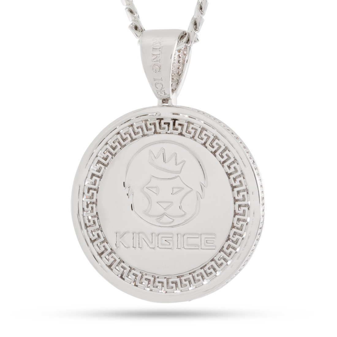 Peace and Love Medallion Necklace  in  by Kingices
