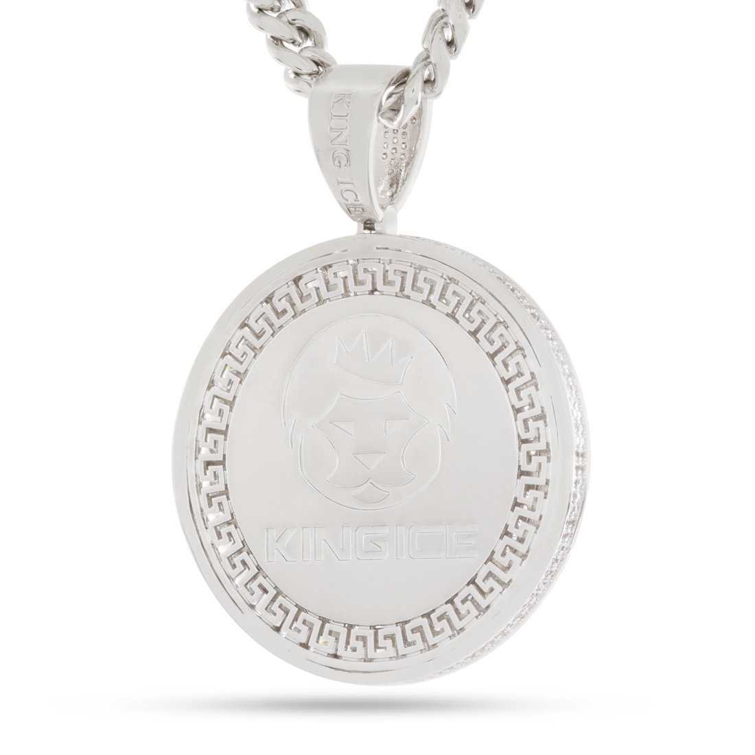 Peace and Love Medallion Necklace  in  by Kingices
