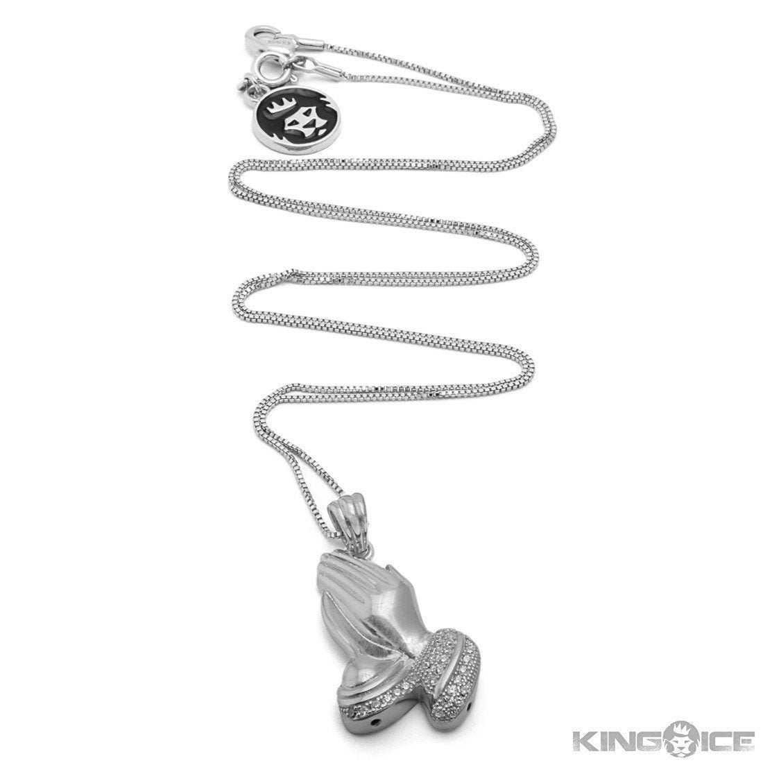 Praying Hands Emoji Necklace  in  by Kingices