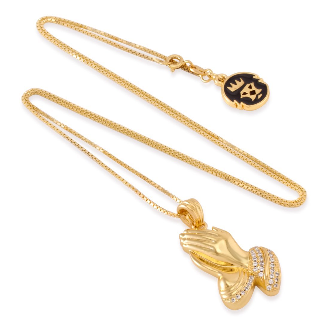 Praying Hands Emoji Necklace  in  by Kingices
