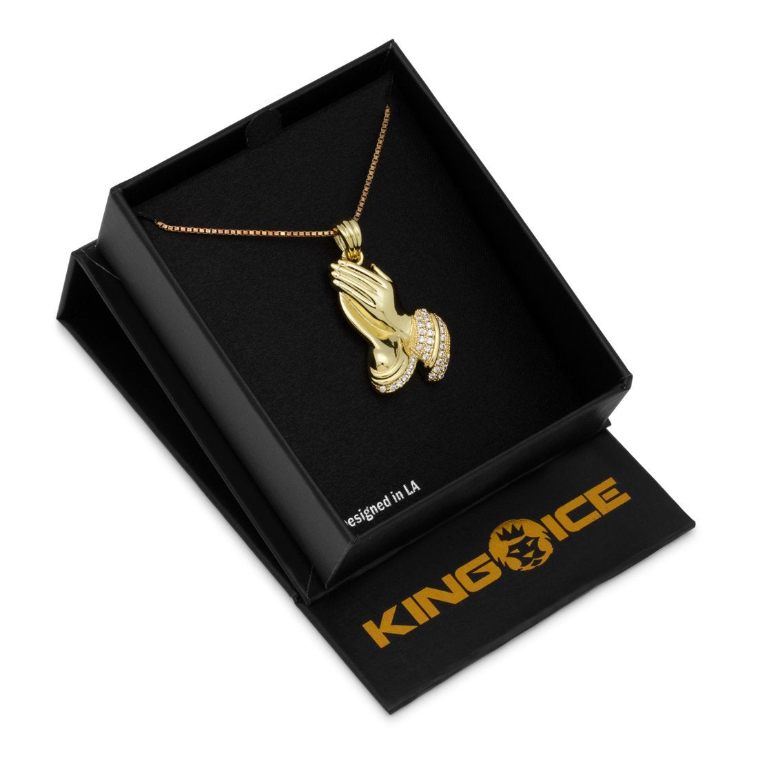 Praying Hands Emoji Necklace  in  by Kingices