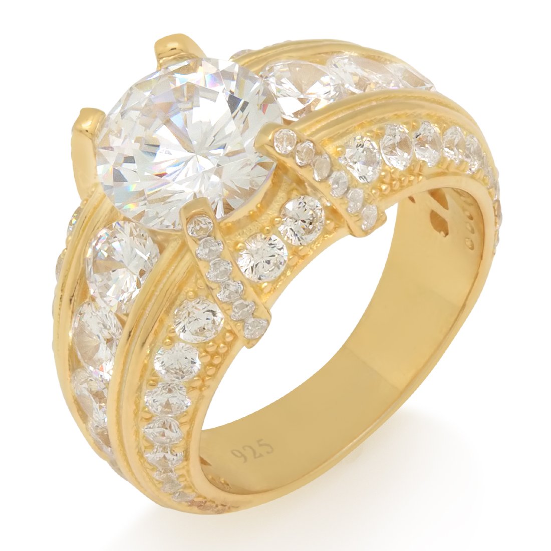 Prodigy Ring  in  Sterling Silver / 14K Vermeil / 7 by Kingices