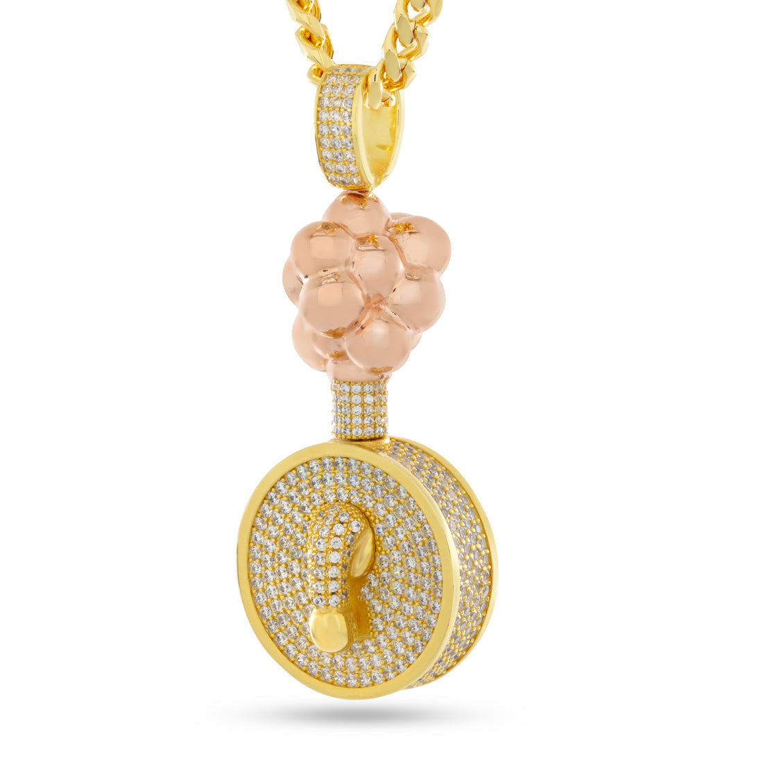 Rick and Morty x Kingices - Plumbus Necklace  in  14K Gold / 2.6" by Kingices