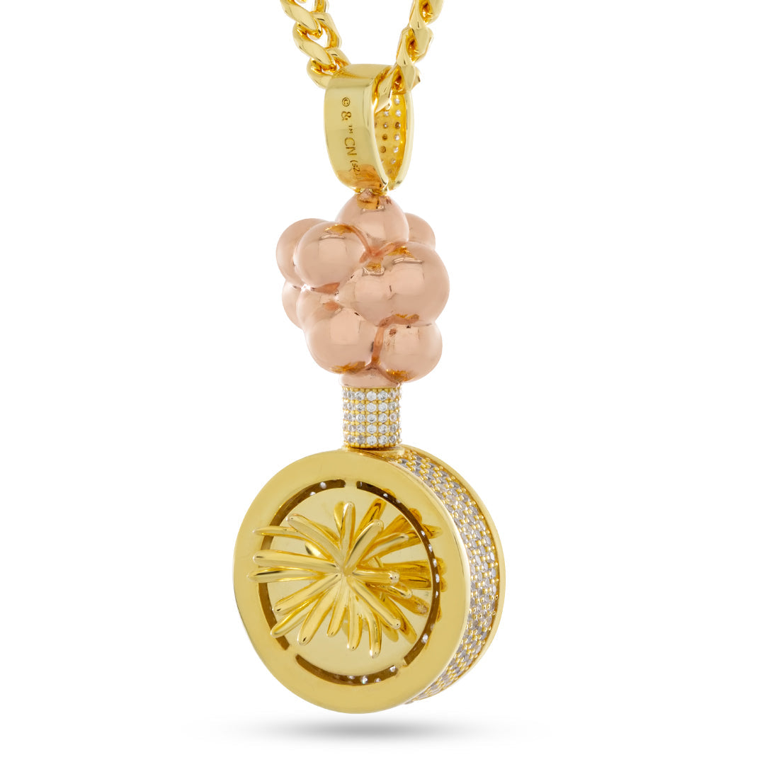 Rick and Morty x Kingices - Plumbus Necklace  in  14K Gold / 2.6" by Kingices