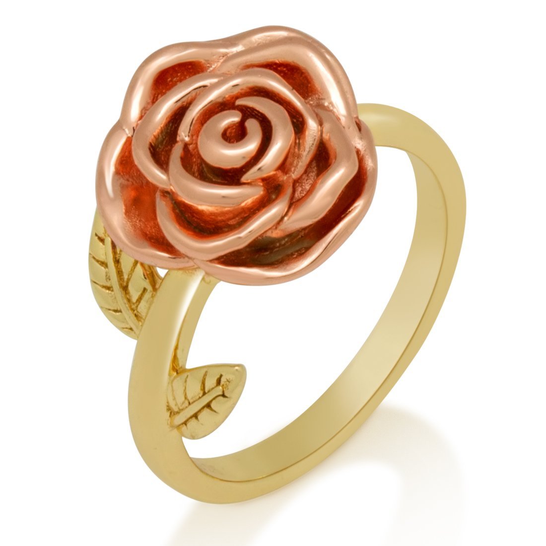 Roses are Red Ring  in  Sterling Silver / 14K/Rose Gold / 6 by Kingices