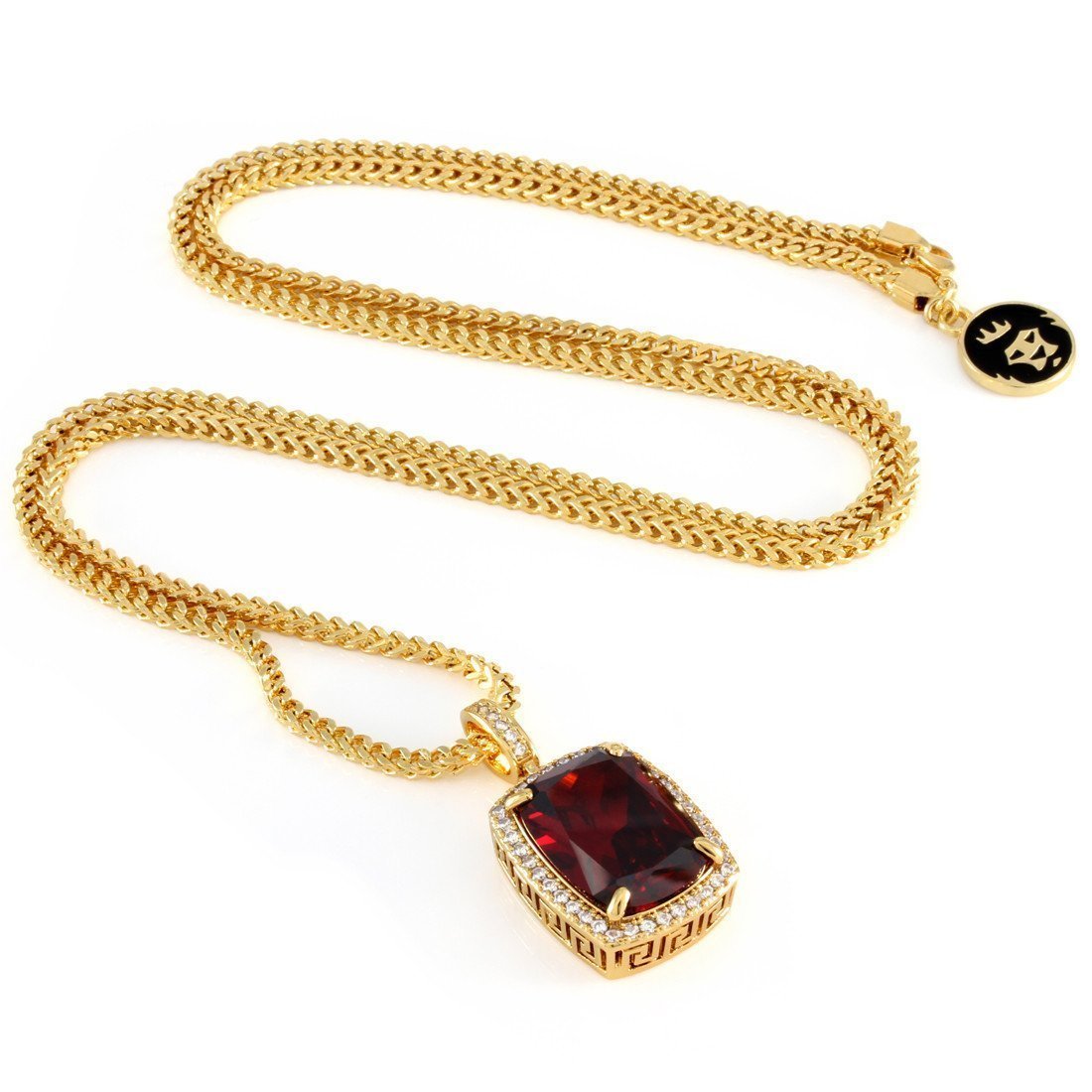 Ruby Crown Julz Necklace  in  by Kingices