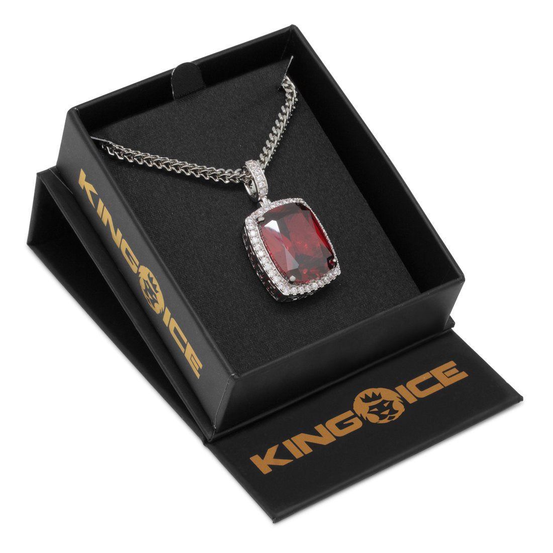 Ruby Crown Julz Necklace  in  by Kingices