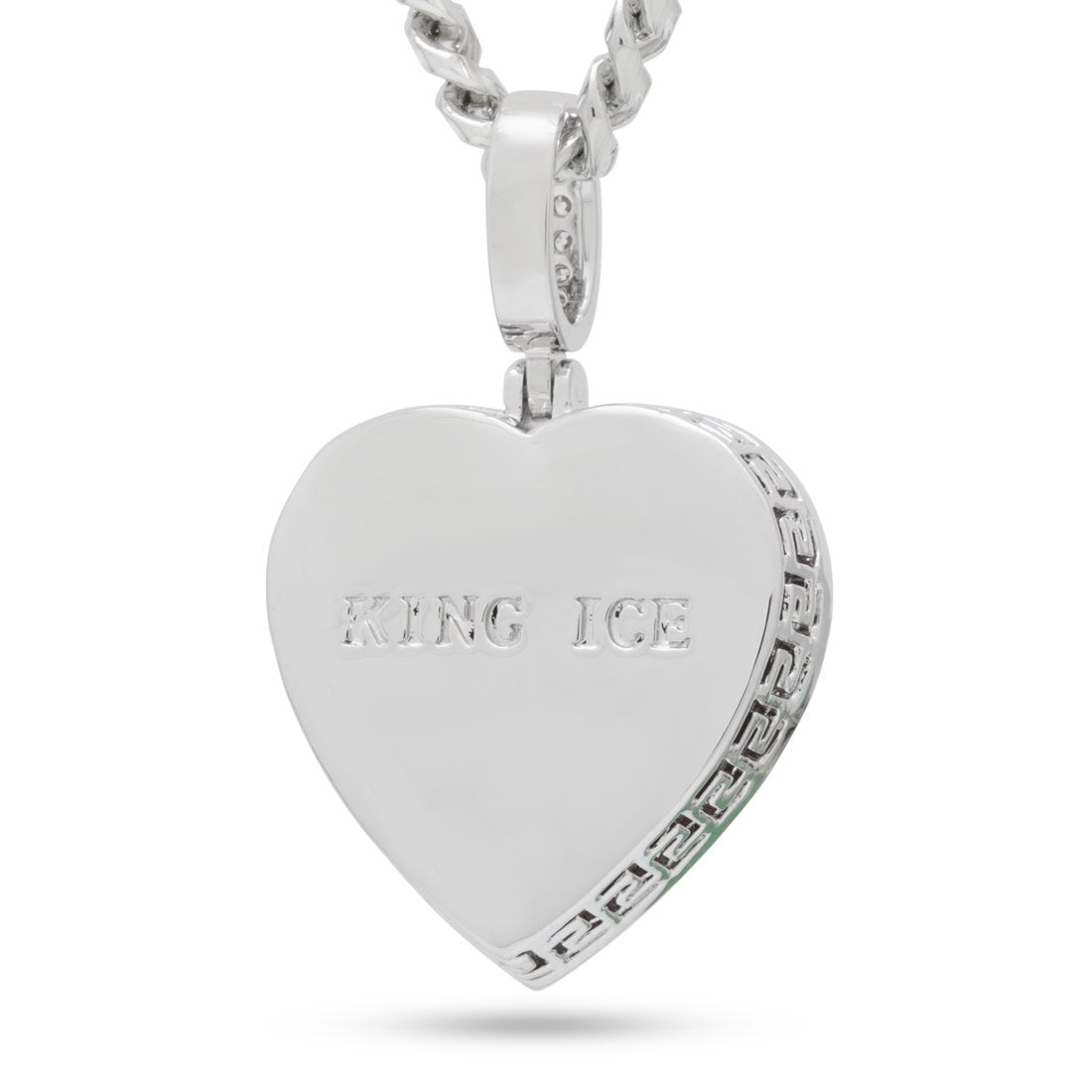 Ruby Heart Necklace  in  by Kingices