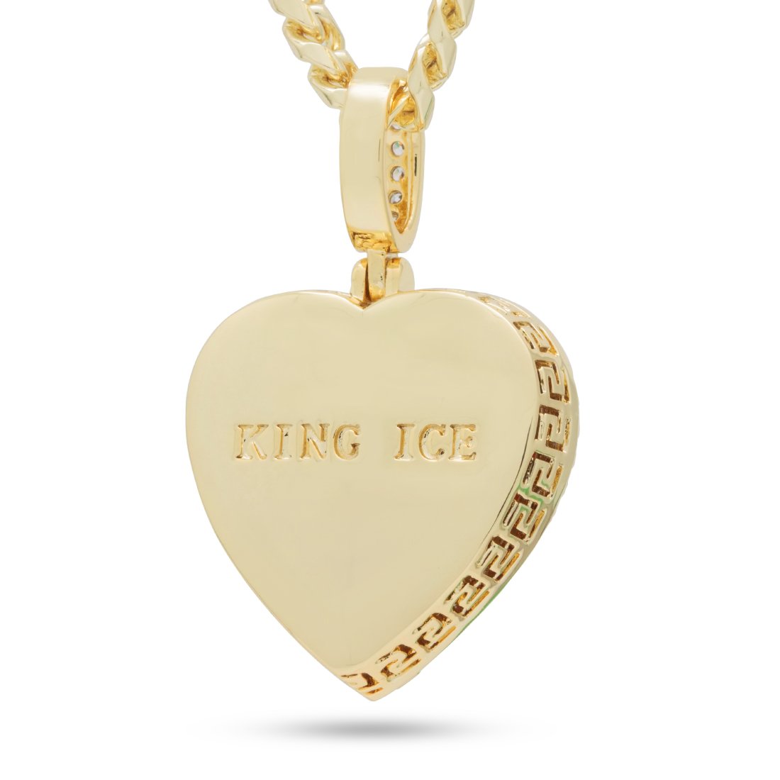 Ruby Heart Necklace  in  by Kingices