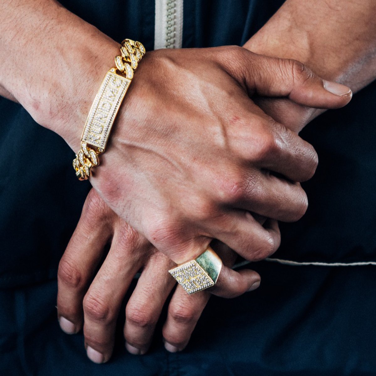 RUN DMC x Kingices - 15mm Classic Logo Bracelet  in  by Kingices