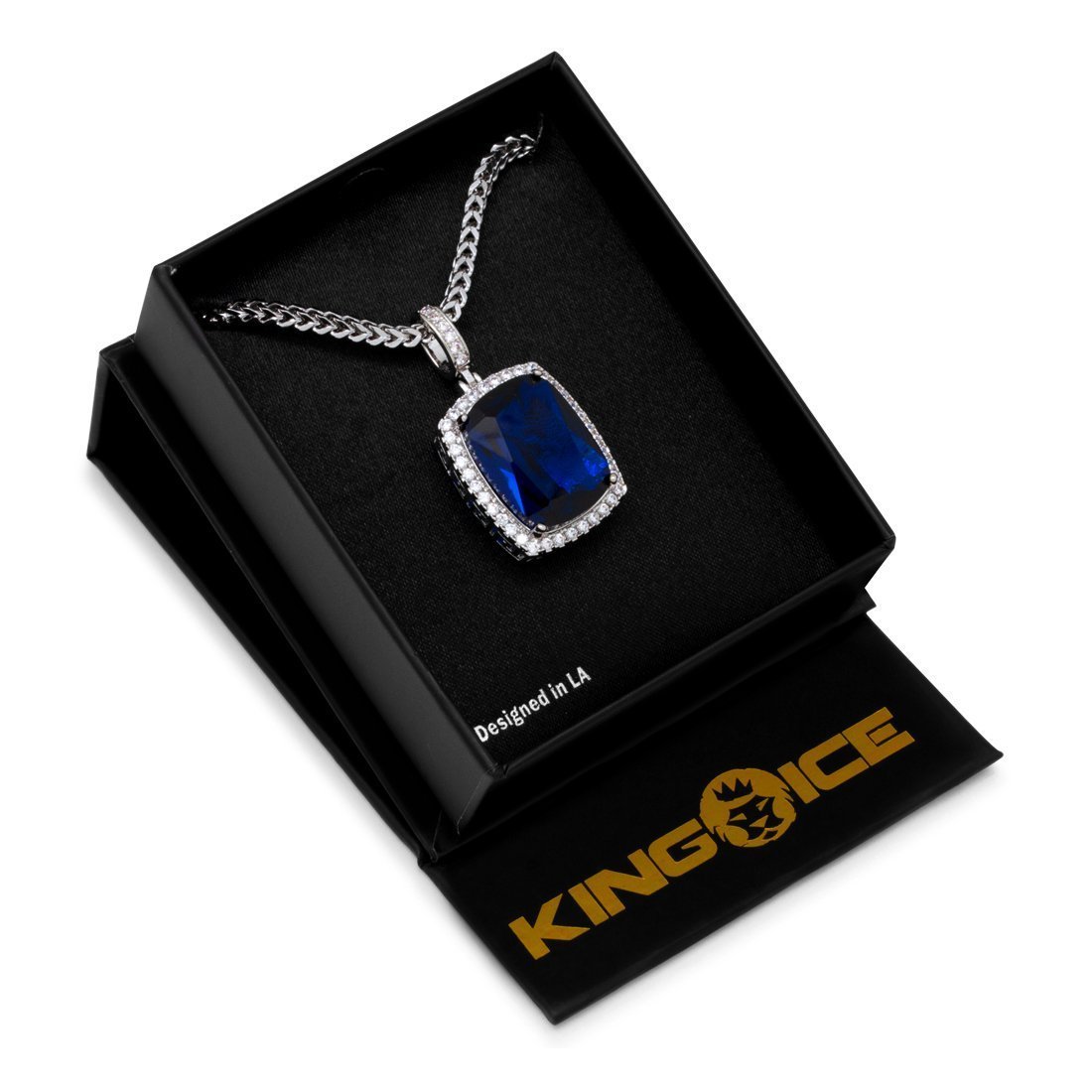 Sapphire Crown Julz Necklace  in  by Kingices