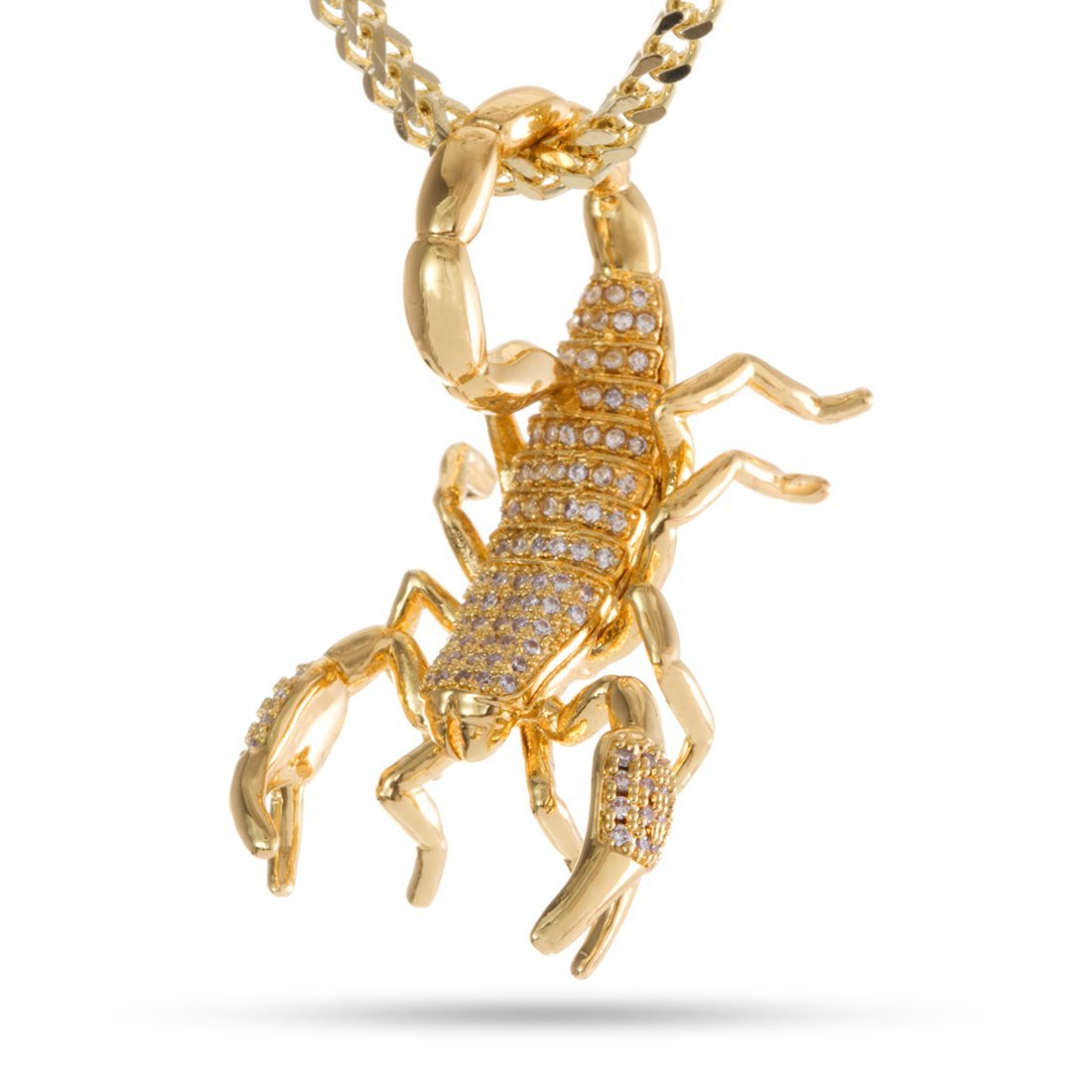 Scorpion King Necklace  in  14K Gold / 1.5" by Kingices