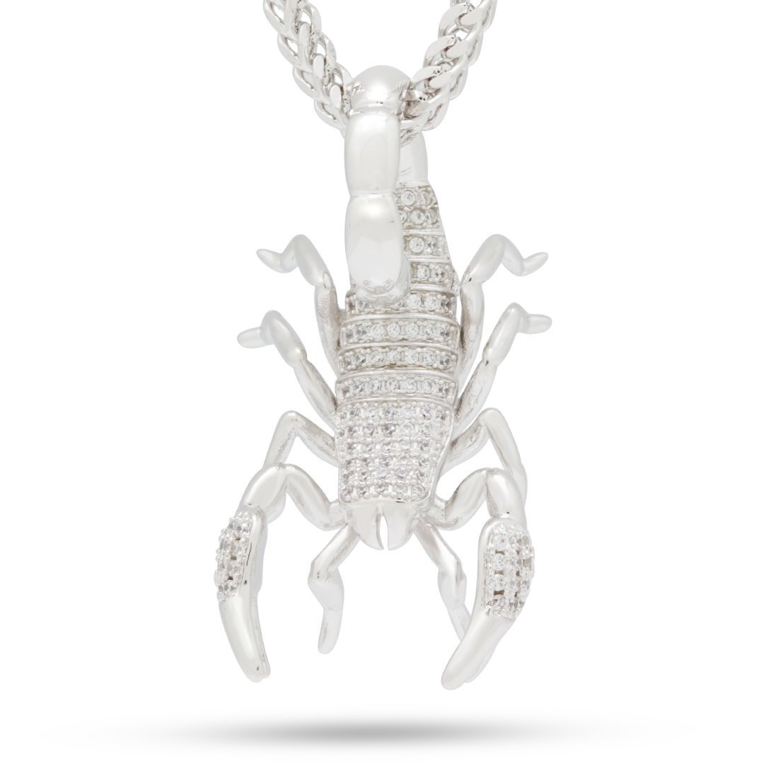 Scorpion King Necklace  in  White Gold / 1.5" by Kingices