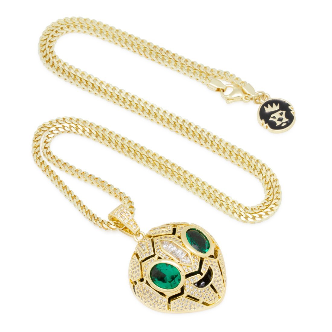 Serpent Alien Emoji Necklace  in  by Kingices