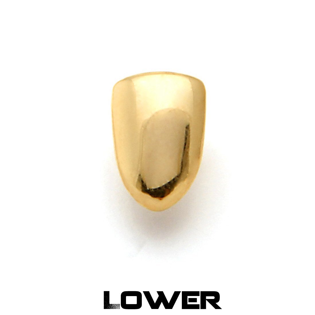 Single Tooth Cap Grillz  in  14K Gold / Bottom by Kingices