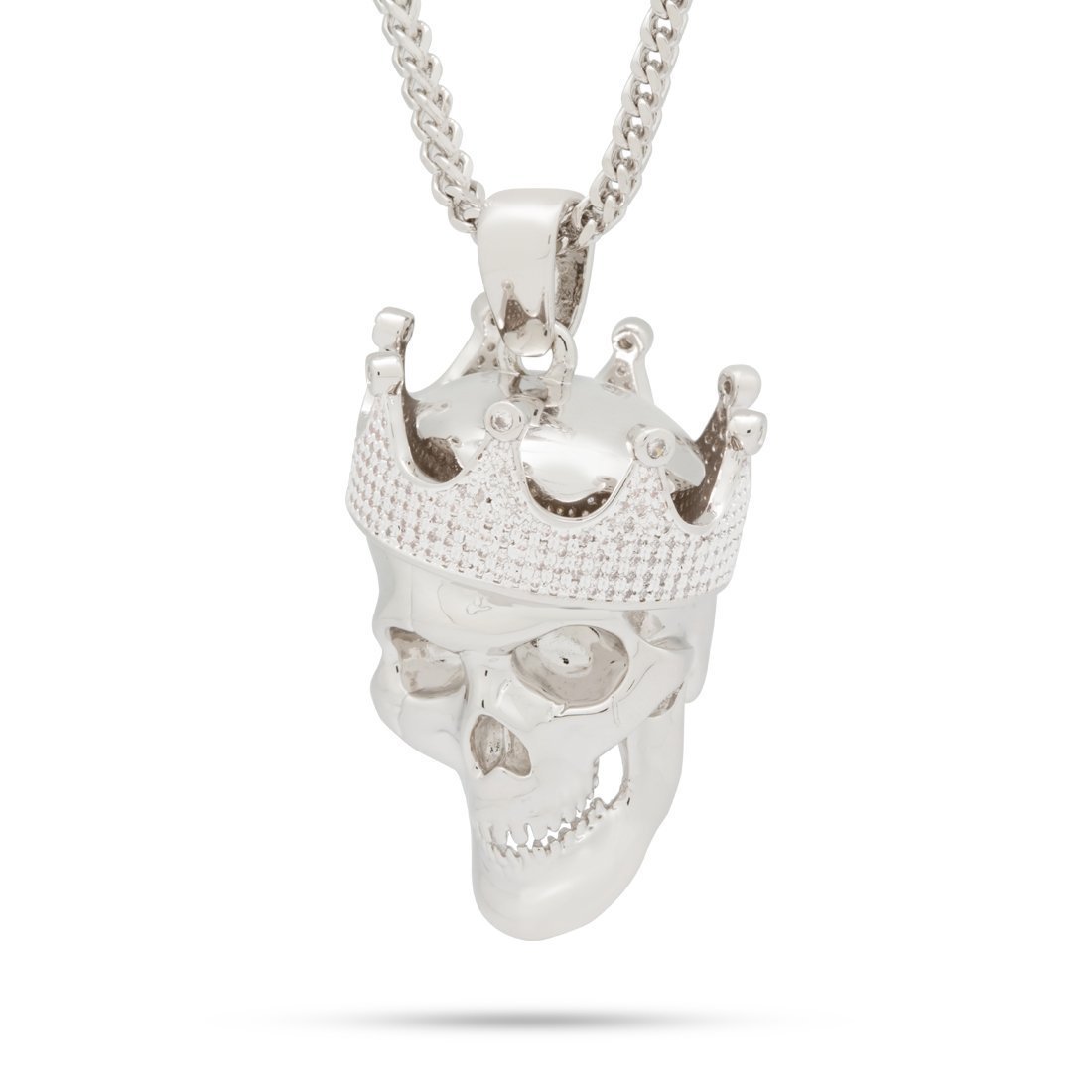 Skull King Necklace  in  14K Gold / 1.9" by Kingices