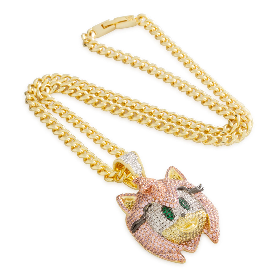 Sonic the Hedgehog x Kingices - Amy Necklace  in  Gold Plated / 14K Gold / 2" by Kingices