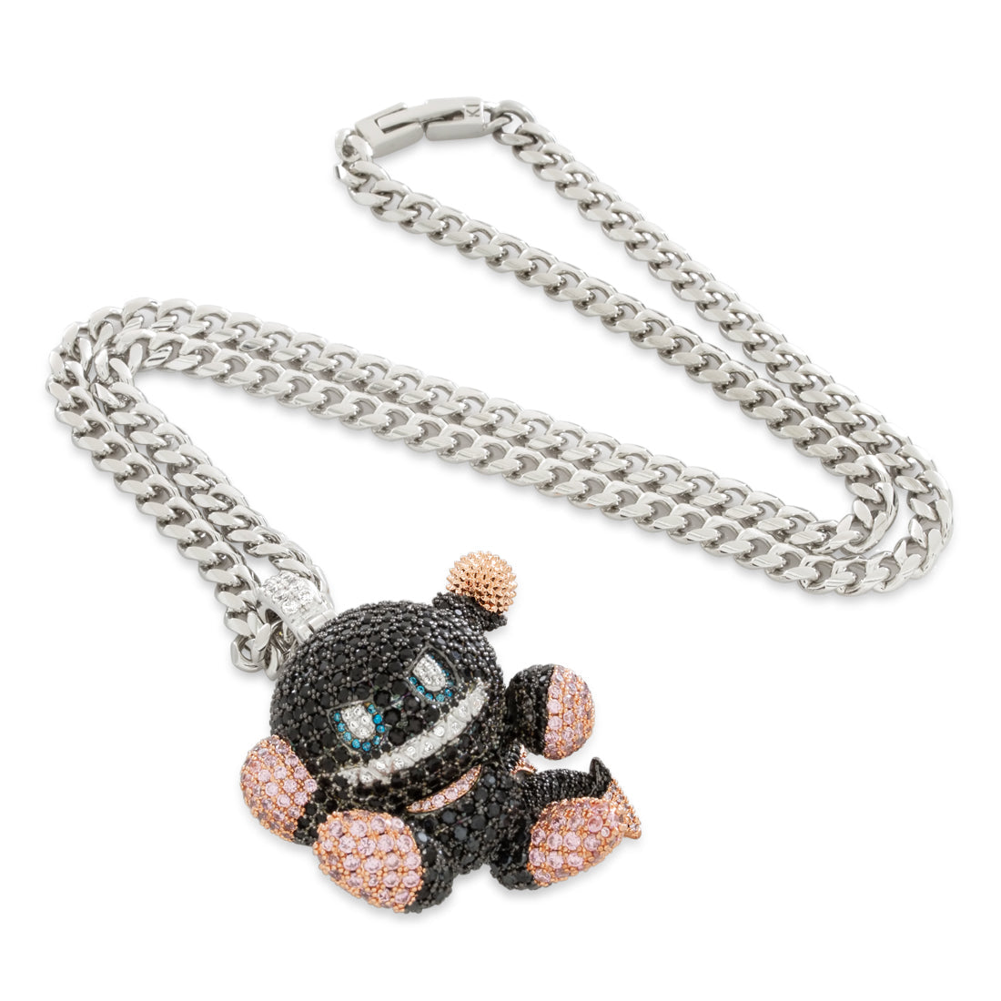 Sonic the Hedgehog x Kingices - Dark Chao Necklace  in  Gold Plated / Black Gold / 2.2" by Kingices